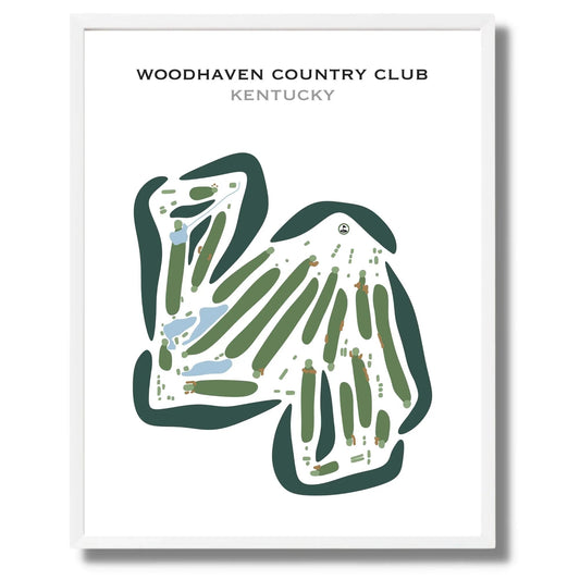 Woodhaven Country Club, Kentucky - Printed Golf Courses