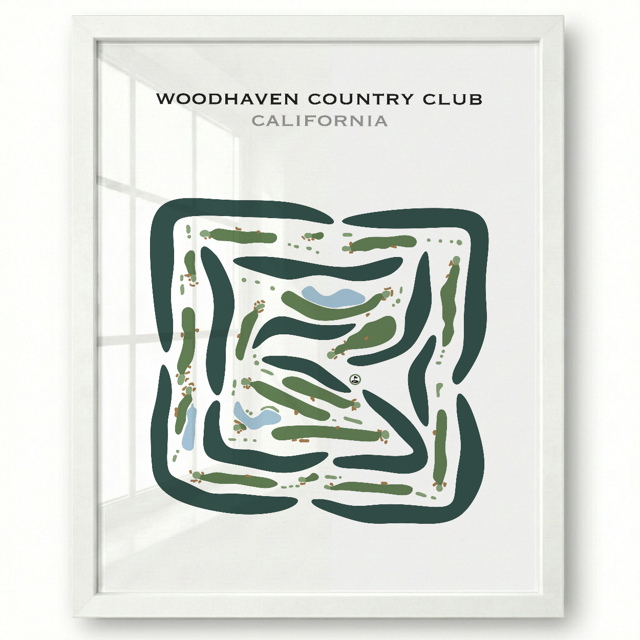 Woodhaven Country Club, California - Printed Golf Course