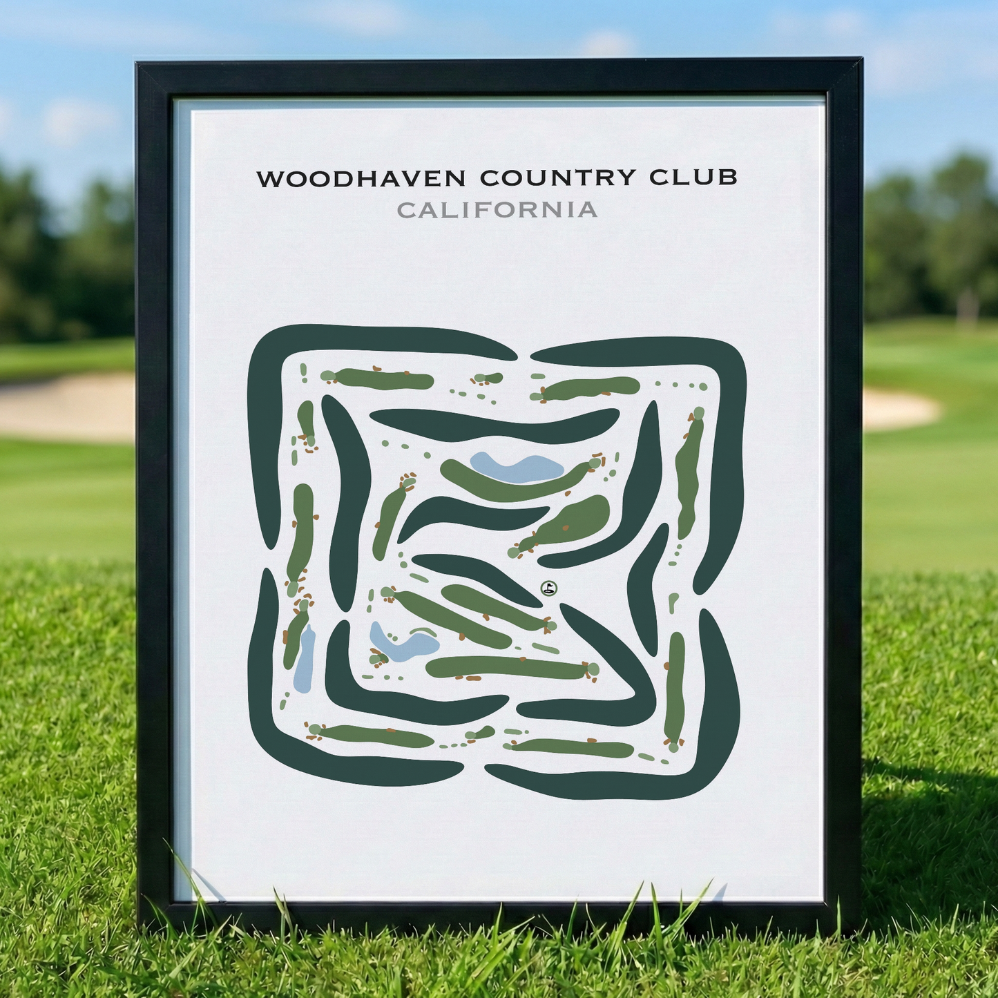 Woodhaven Country Club, California - Printed Golf Course