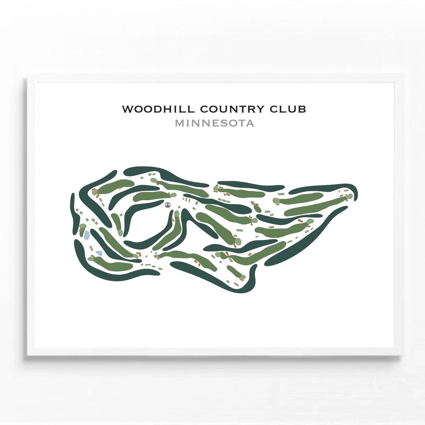 Woodhill Country Club, Minnesota - Printed Golf Course