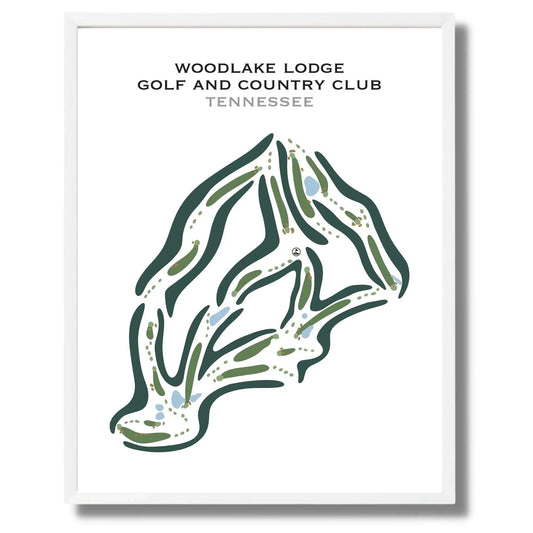 Woodlake Lodge Golf and Country Club, Tennessee - Printed Golf Courses