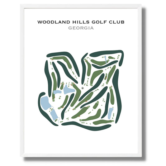 Woodland Hills Golf Club, Georgia - Printed Golf Courses