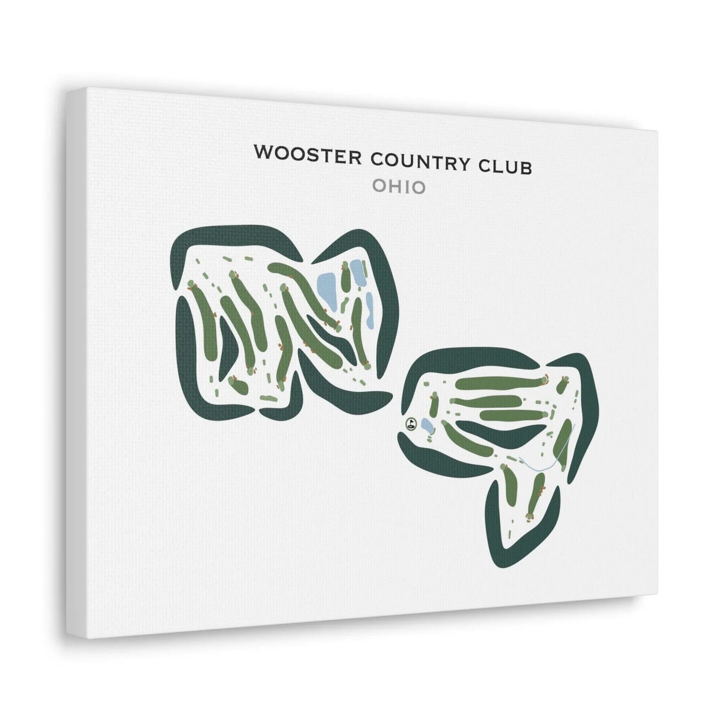 Wooster Country Club, Ohio - Printed Golf Courses