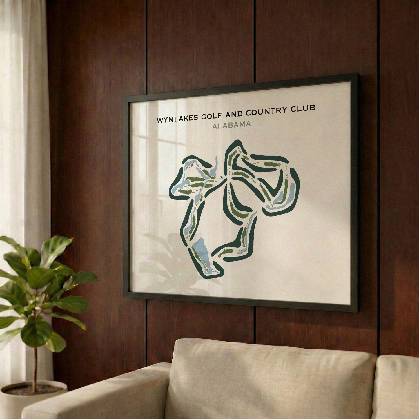 Wynlakes Golf and Country Club, Alabama - Printed Golf Courses