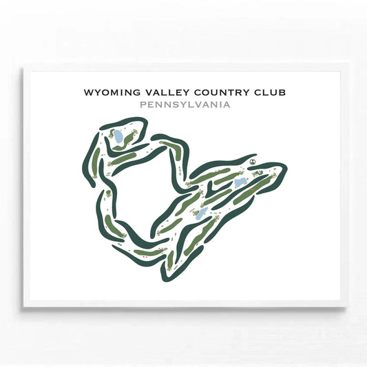 Wyoming Valley Country Club, Pennsylvania - Printed Golf Courses
