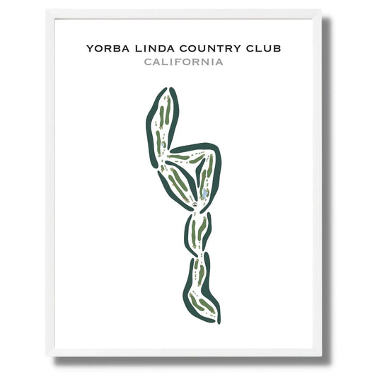 Yorba Linda Country Club, California - Printed Golf Courses