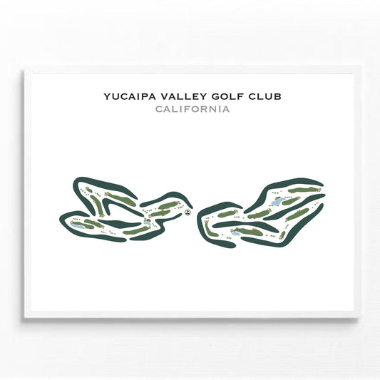 Yucaipa Valley Golf Club, California - Printed Golf Courses