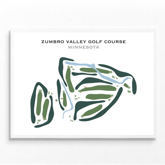 Zumbro Valley Golf Course, Minnesota - Printed Golf Courses