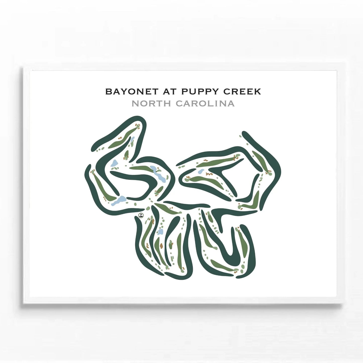 Bayonet At Puppy Creek, North Carolina - Printed Golf Courses