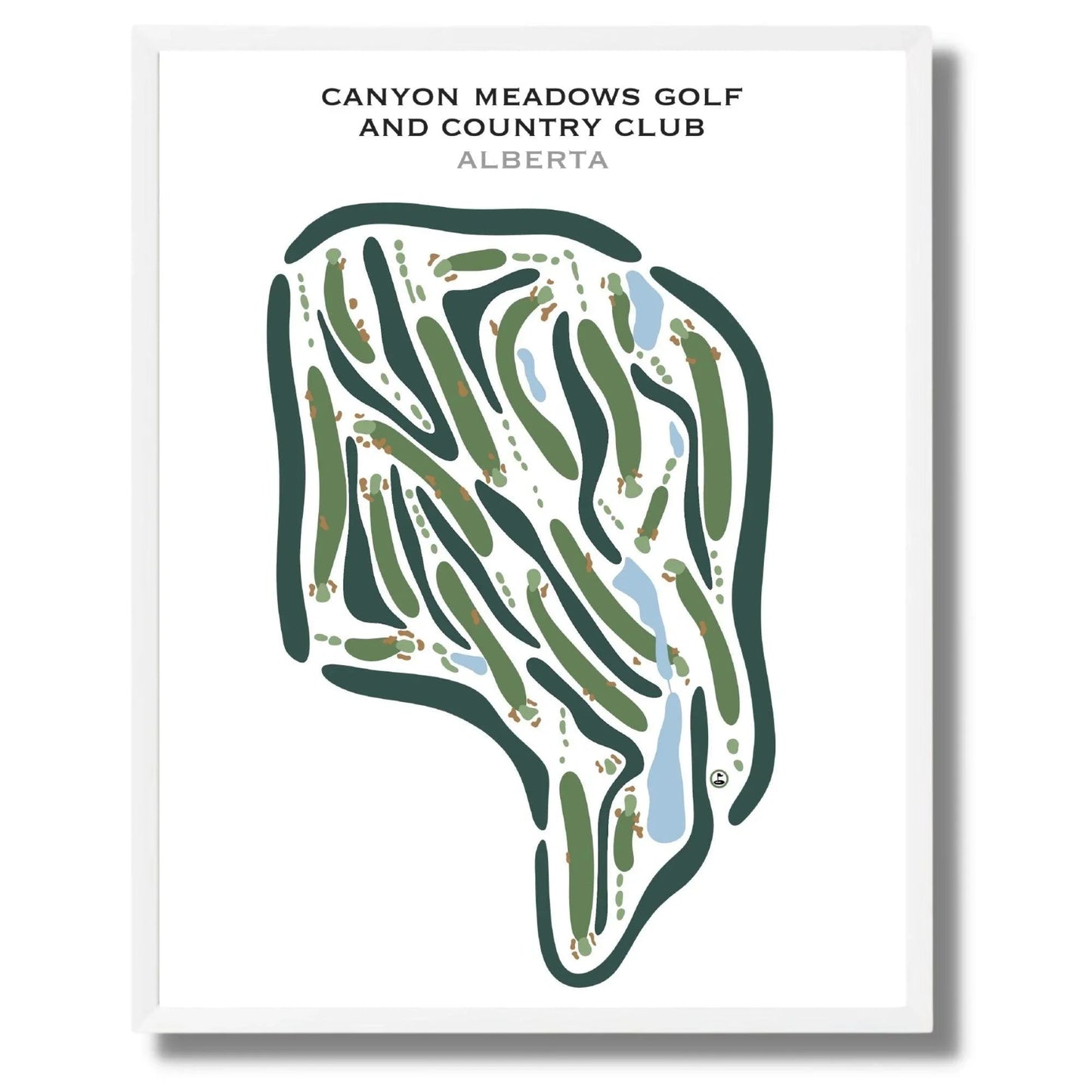 Canyon Meadows Golf and Country Club, Canada - Printed Golf Courses