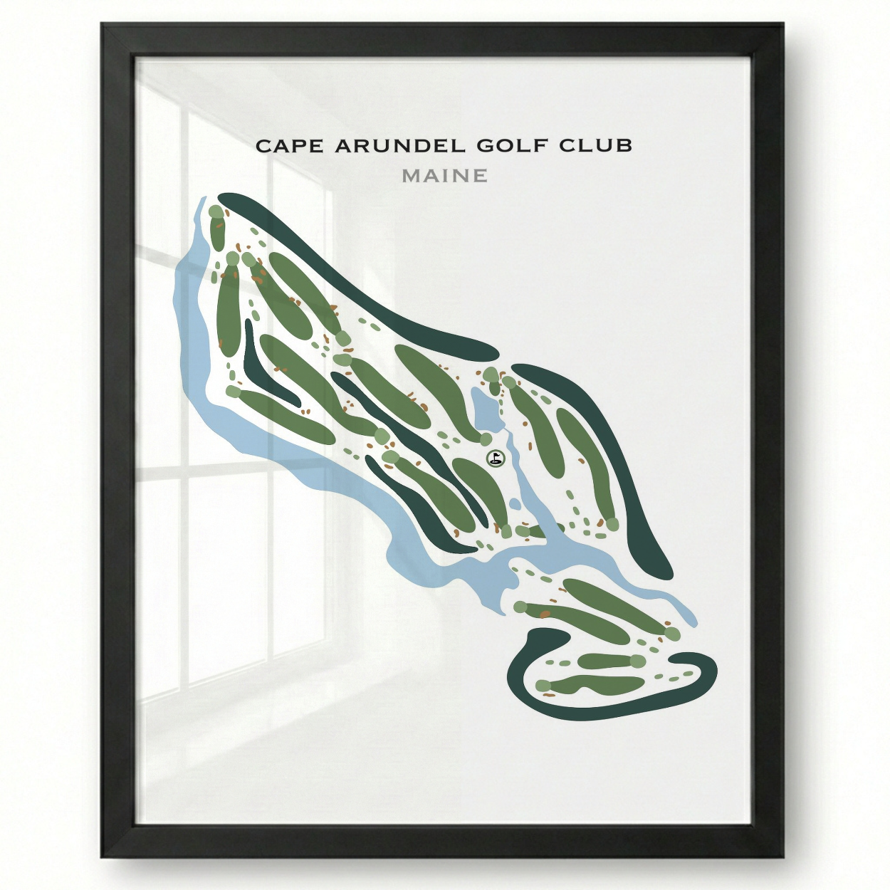 Cape Arundel Golf Club, Maine - Printed Golf Courses