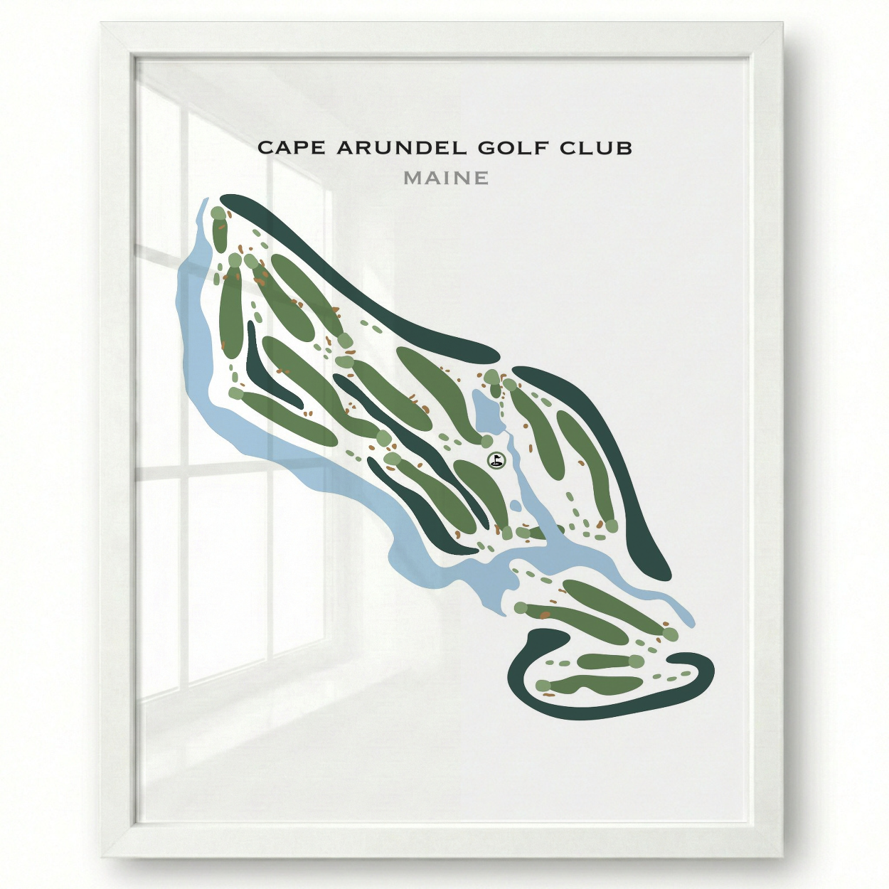 Cape Arundel Golf Club, Maine - Printed Golf Courses