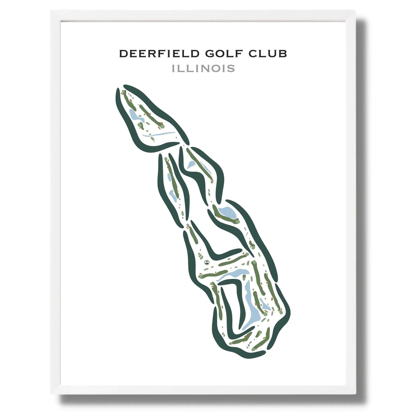 Deerfield Golf Club, Illinois - Printed Golf Courses