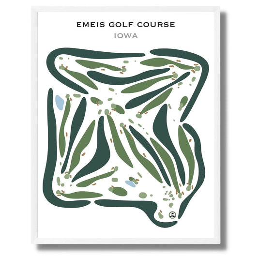 Emeis Golf Course, Iowa - Printed Golf Courses