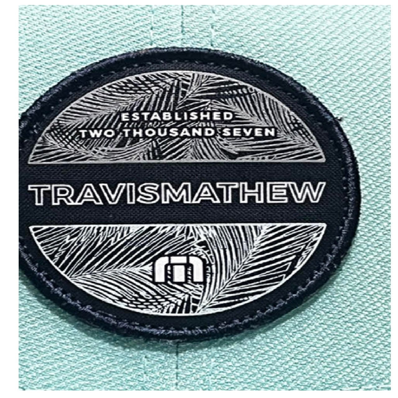 TravisMathew Flex Fit Golf Hat with Patch S/M Teal BM1
