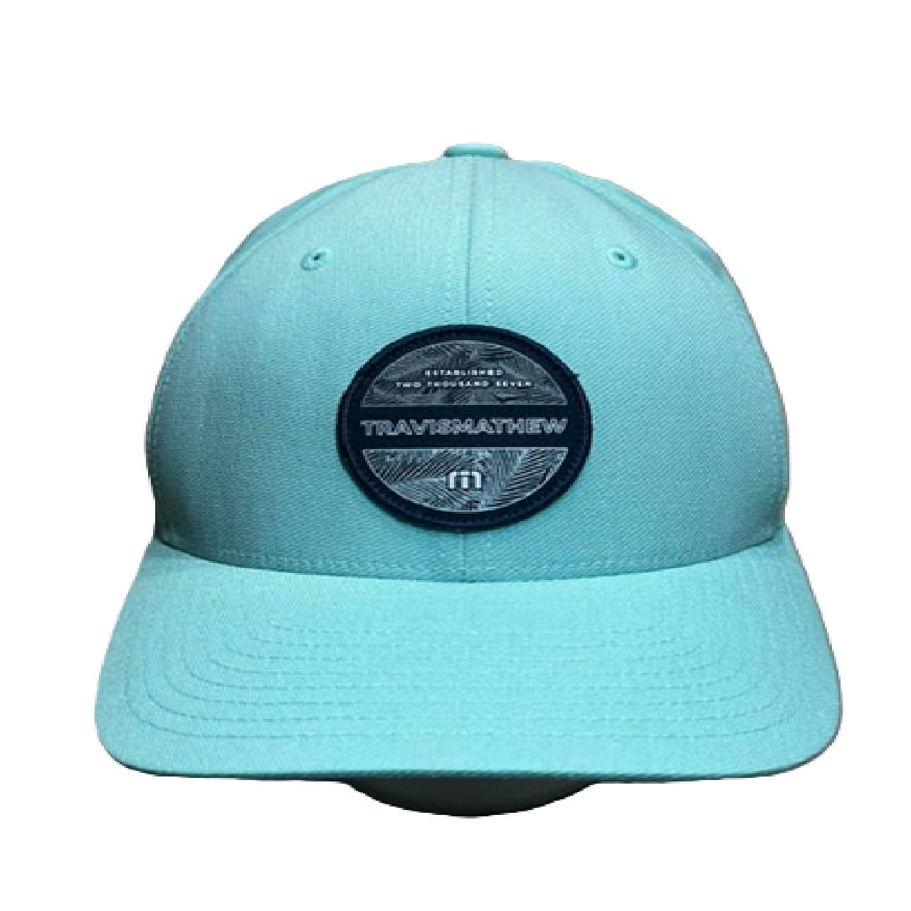 TravisMathew Flex Fit Golf Hat with Patch S/M Teal BM1
