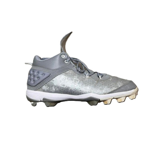 Under Armour Harper 8 Mid RM Baseball Cleat Halo Gray Mens 10.5 BM1