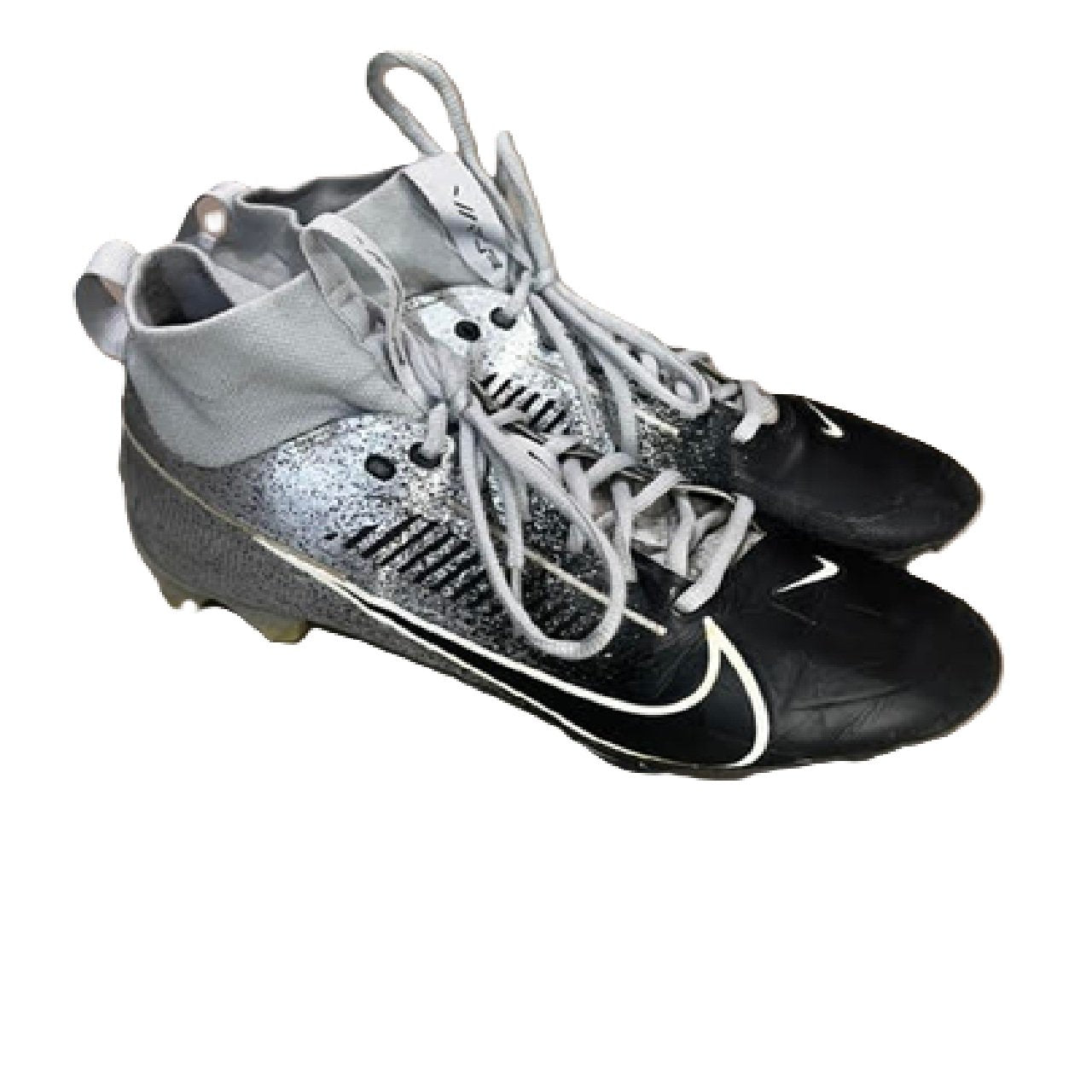 Nike Vapor Edge Pro 360 2 Football Cleat - Metallic Silver/Black - US Size 10 BM1