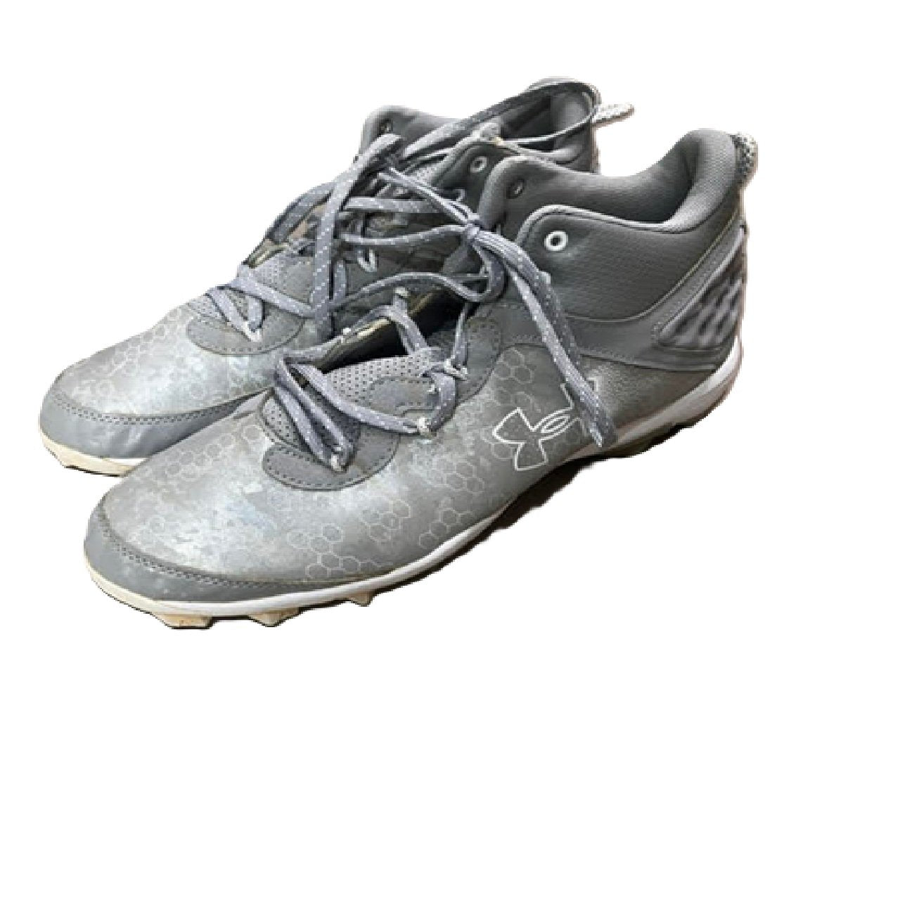 Under Armour Harper 8 Mid RM Baseball Cleat Halo Gray Mens 10.5 BM1