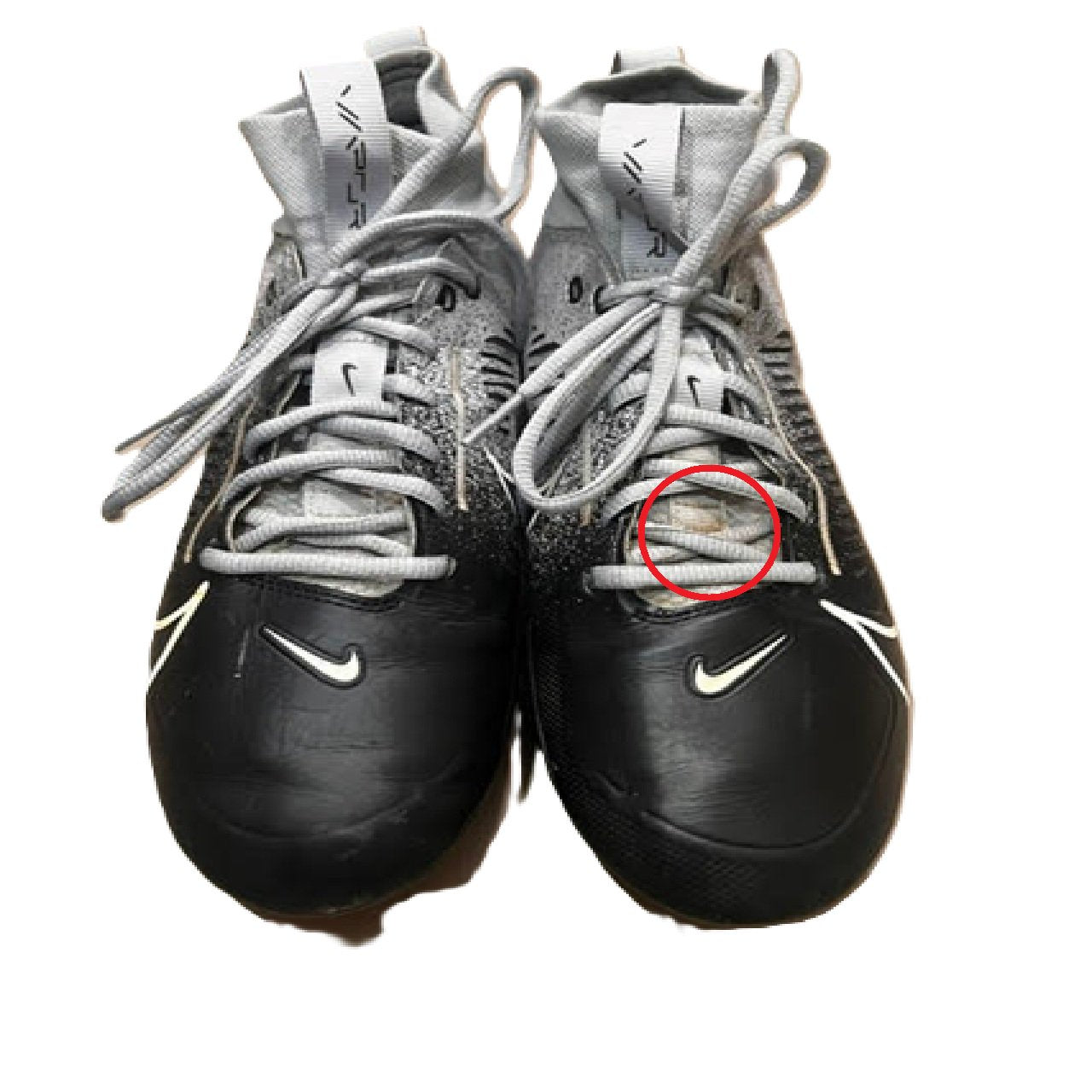 Nike Vapor Edge Pro 360 2 Football Cleat - Metallic Silver/Black - US Size 10 BM1
