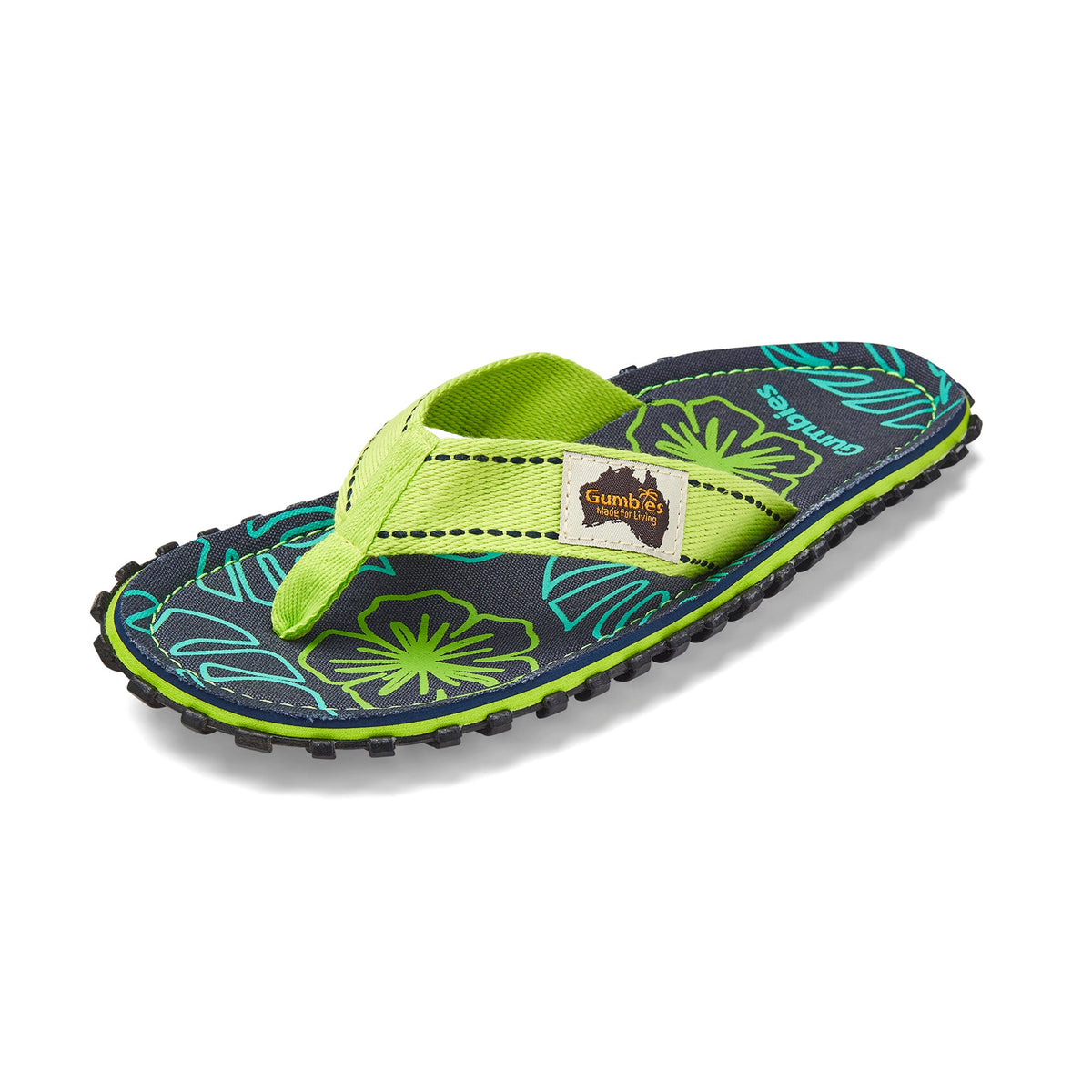 Islander Flip-Flops - Women's - Lime Hibiscus
