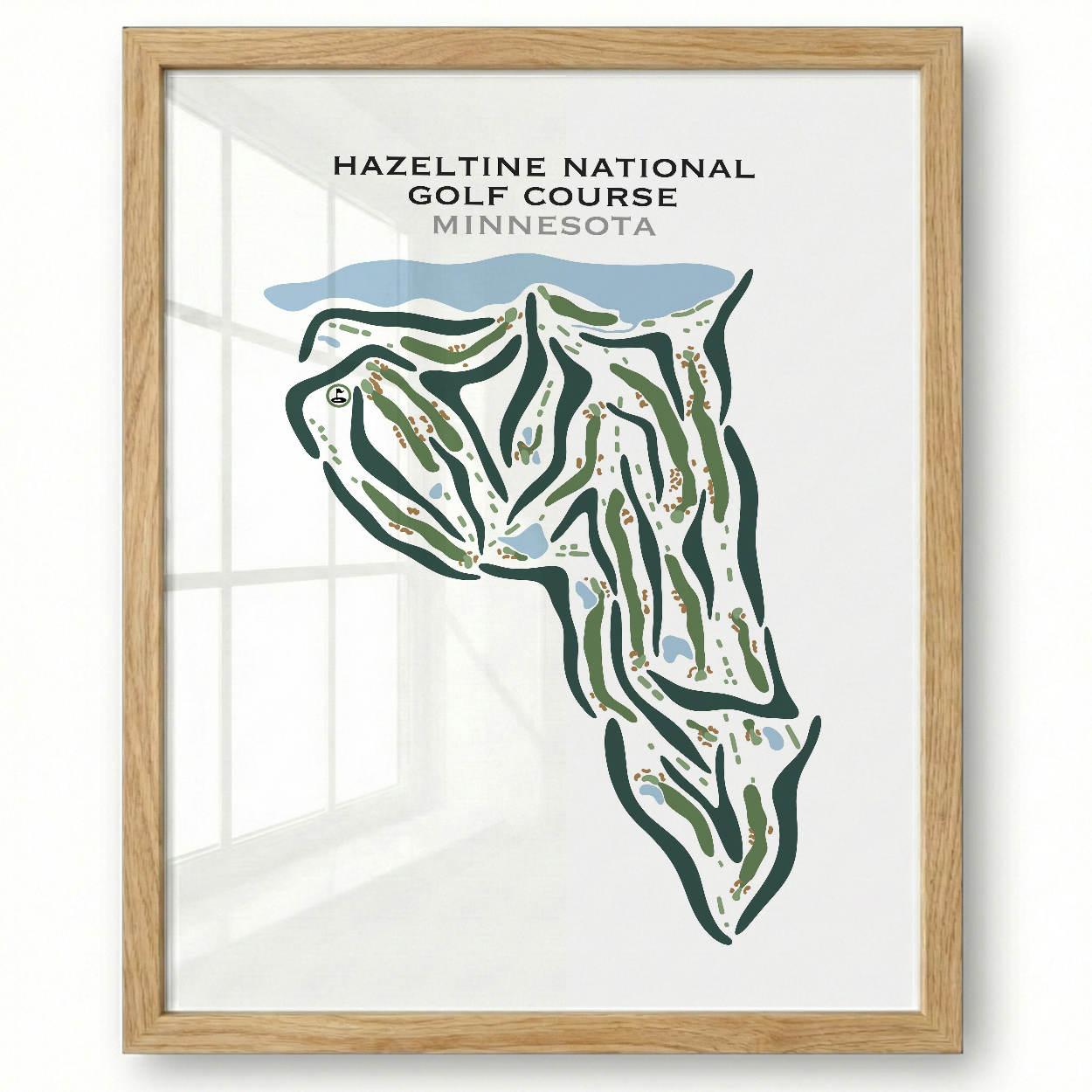 Hazeltine National Golf Club, Minnesota - Printed Golf Courses