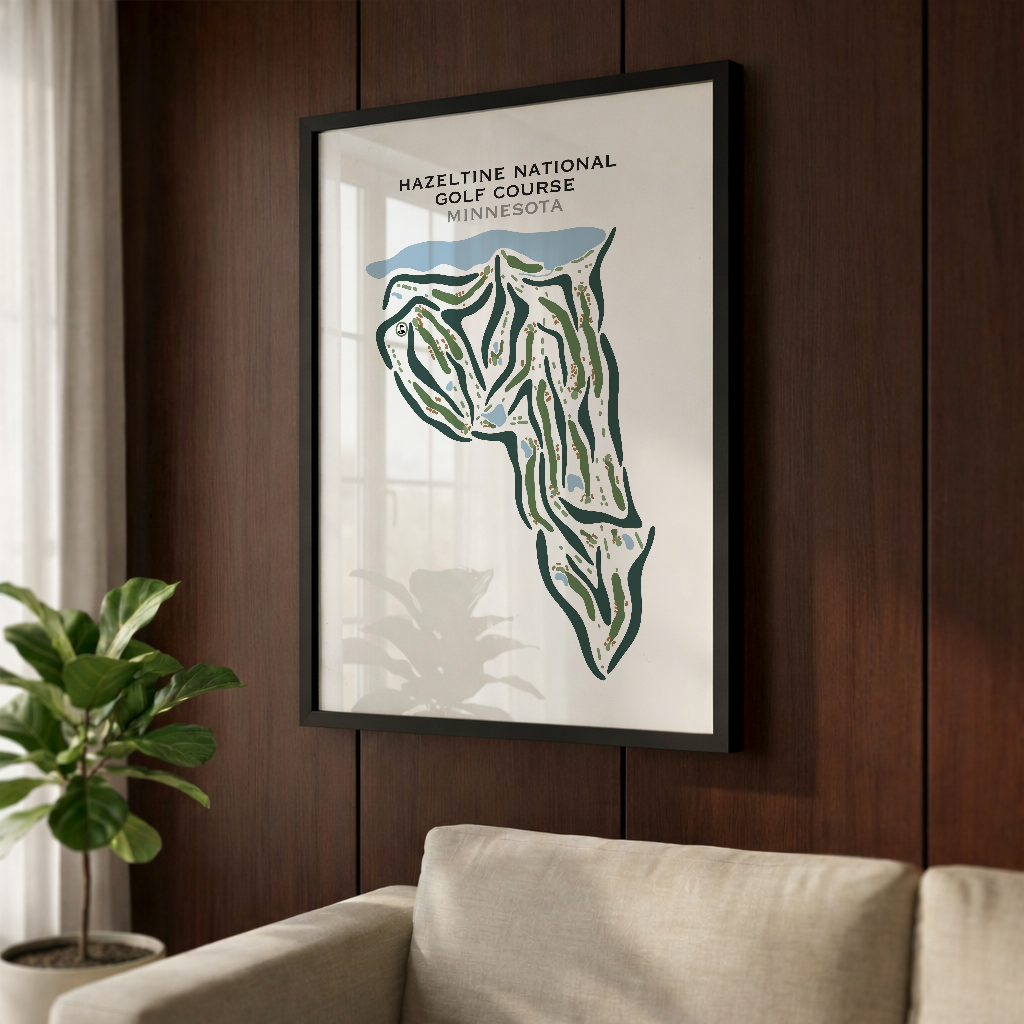 Hazeltine National Golf Club, Minnesota - Printed Golf Courses