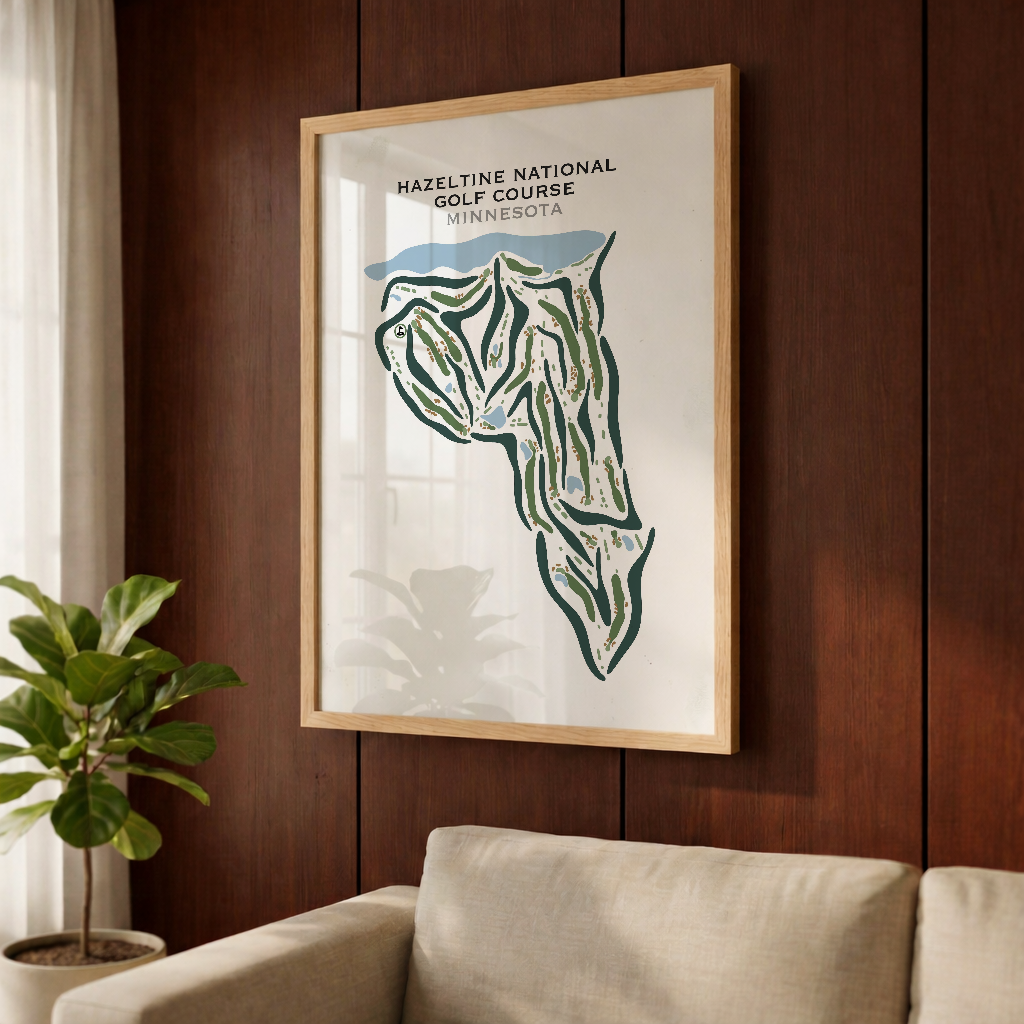 Hazeltine National Golf Club, Minnesota - Printed Golf Courses