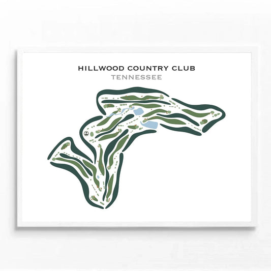 Hillwood Country Club, Tennessee - Printed Golf Courses