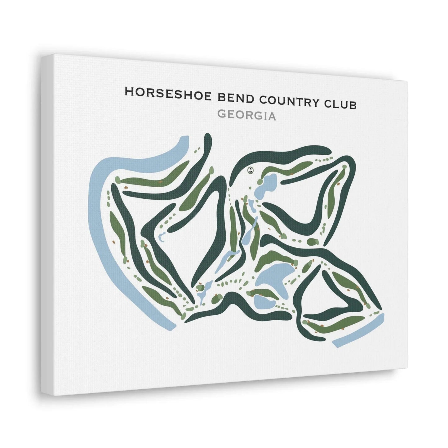 Horseshoe Bend Country Club, Georgia - Printed Golf Courses