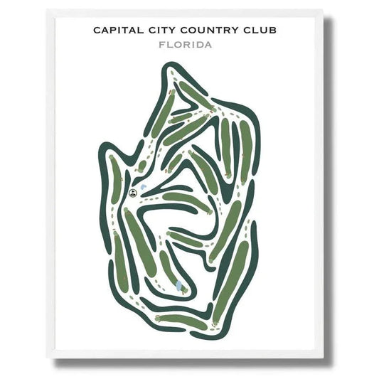 Capital City Country Club, Florida - Printed Golf Courses