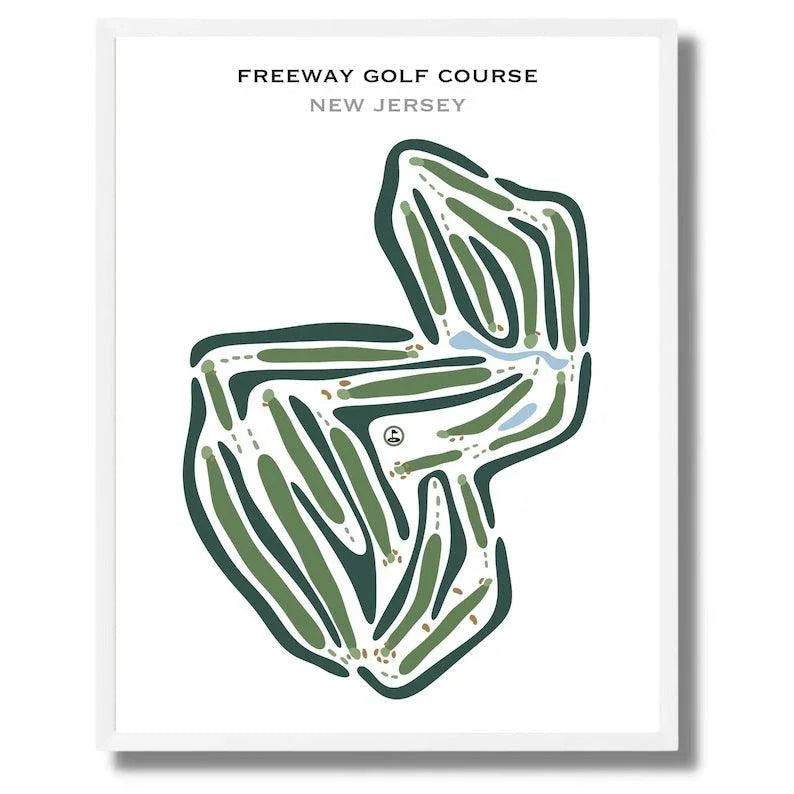 Freeway Golf Course, New Jersey - Printed Golf Courses