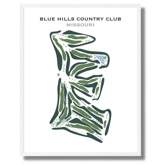 Blue Hills Country Club, Missouri - Printed Golf Courses