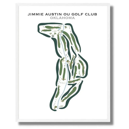 Jimmy Austin OU Golf Club, Oklahoma - Printed Golf Courses