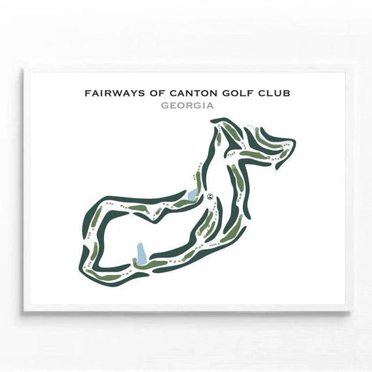 Fairways of Canton Golf Club, Georgia - Printed Golf Courses