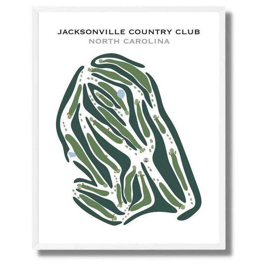Jacksonville Country Club, North Carolina - Printed Golf Courses