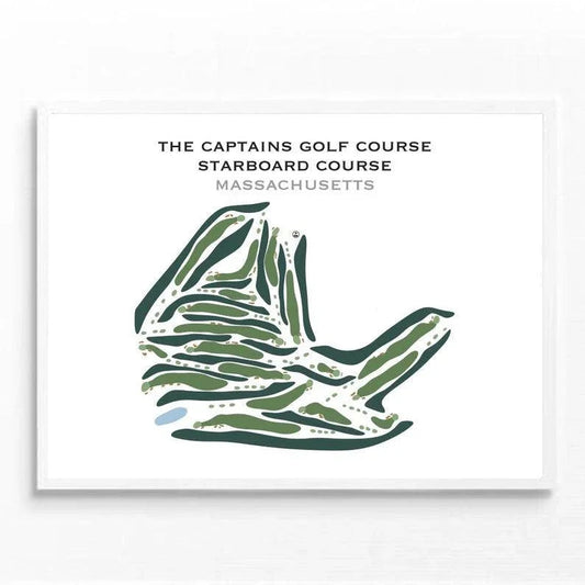 The Captains Golf Course Starboard Course, Massachusetts - Printed Golf Courses