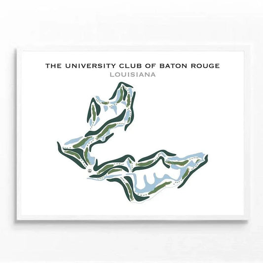 The University Club of Baton Rouge, Louisiana - Printed Golf Courses