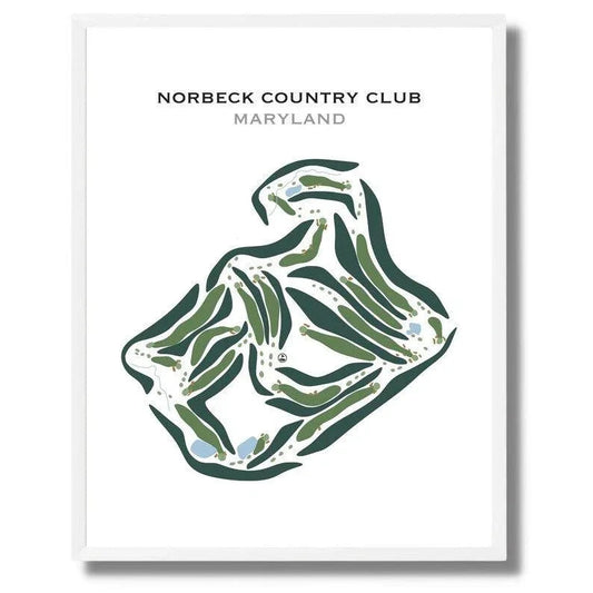 Norbeck Country Club, Maryland - Printed Golf Courses