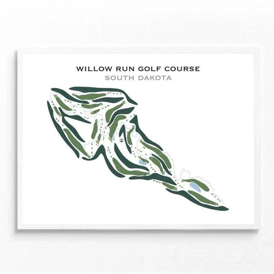 Willow Run Golf Course, South Dakota - Printed Golf Courses
