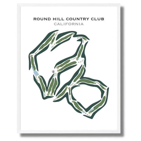 Round Hill Country Club, California - Printed Golf Courses