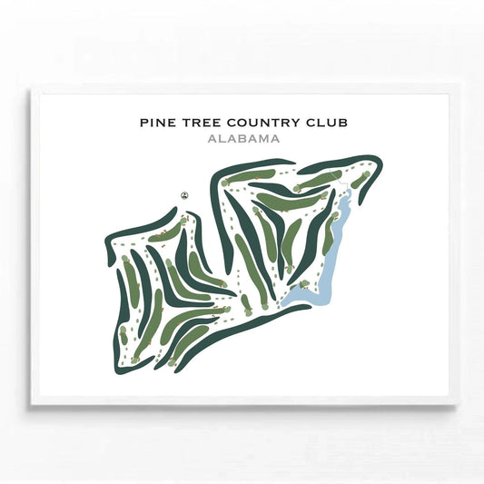 Pine Tree Country Club, Alabama - Printed Golf Courses