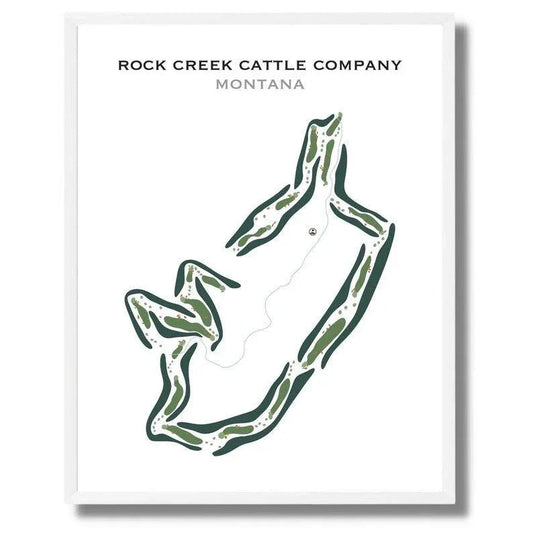 Rock Creek Cattle Company, Montana - Printed Golf Courses