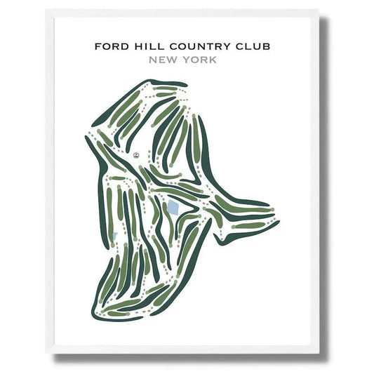 Ford Hill Country Club, New York - Printed Golf Courses