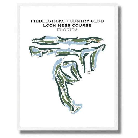 Fiddlesticks Country Club Loch Ness Course, Florida - Printed Golf Courses