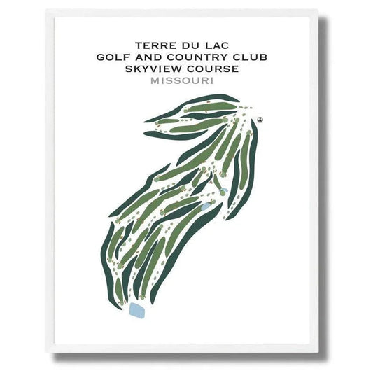 Terre Du Lac Golf and Country Club Skyview Course, Missouri - Printed Golf Courses