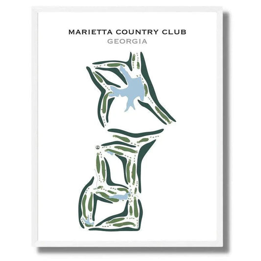 Marietta Country Club, Georgia - Printed Golf Courses