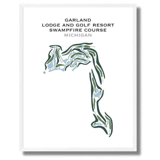 Garland Lodge and Golf Resort Swampfire Course, Michigan - Printed Golf Courses