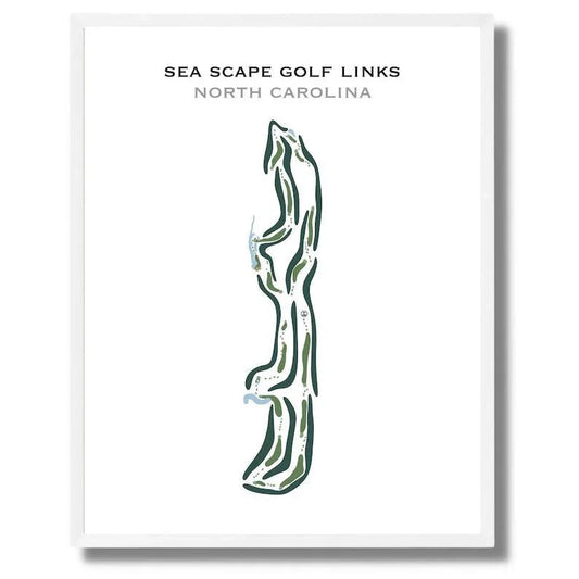 Sea Scape Golf Links, North Carolina - Printed Golf Courses
