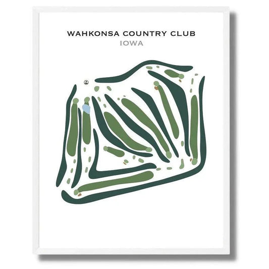 Wahkonsa Country Club, Iowa - Printed Golf Courses